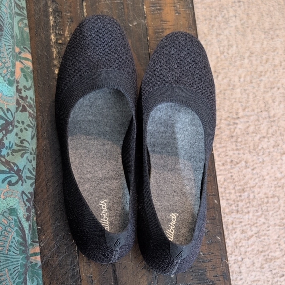 allbirds Women’s Black Knit Ballet Flats